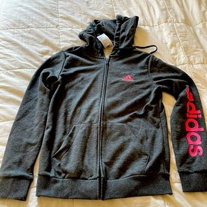 Adidas Zip Up Hoodie - New with Tags - small